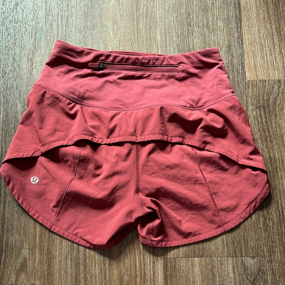 Lululemon Athletica Maroon Athletic Shorts - Picture 2 of 6
